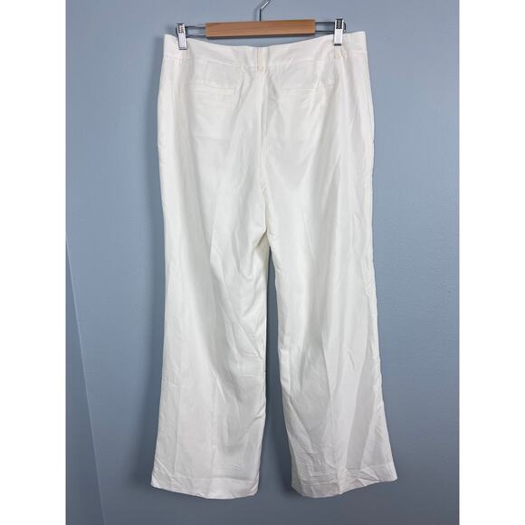 NWT Banana Republic Women's 12S Wide Leg Pant Trousers Career Modal Minimalist - Picture 3 of 13
